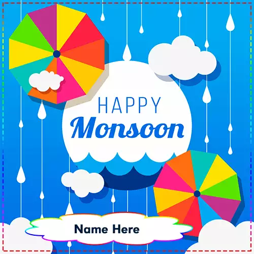 Happy Monsoon Season Rain Images With Name